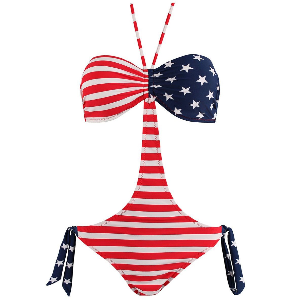 Bandeau Bikini Stars And Stripes Monikini Sexy Push Up Usa Design Flagge Flag Bk15 Ebay